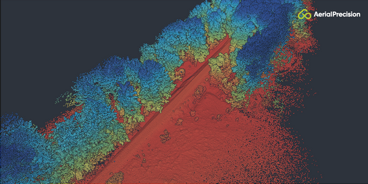 Point cloud made with LiDAR