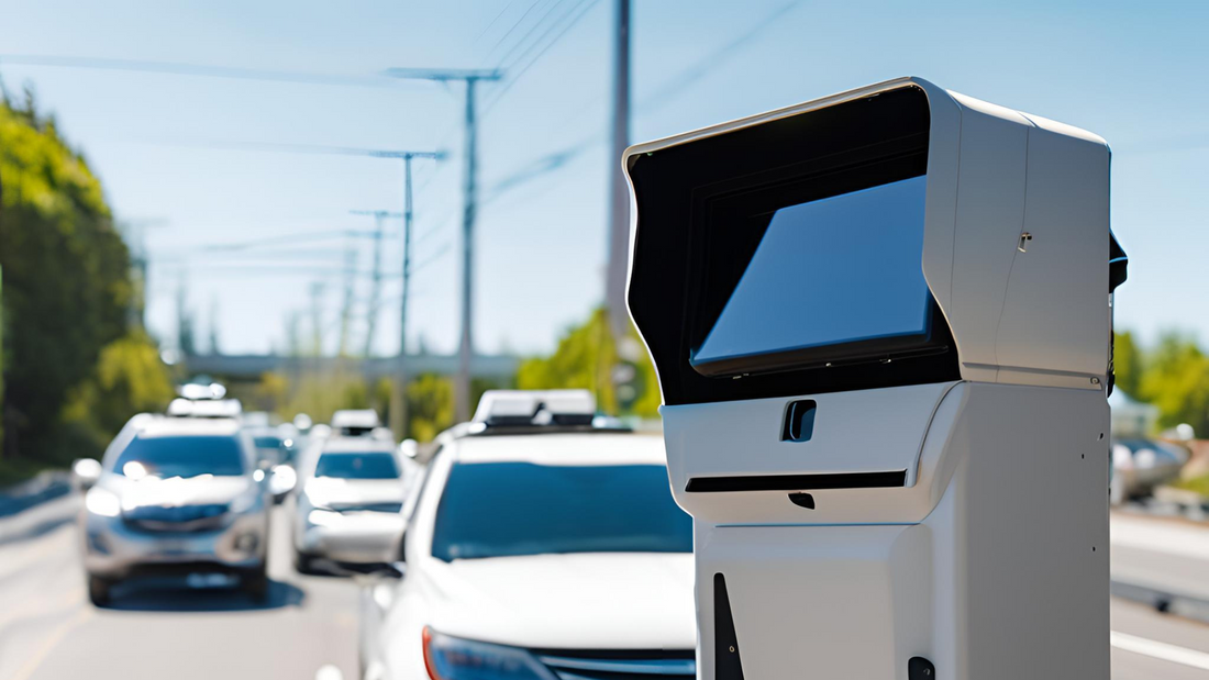 Road with LIDAR speed camera
