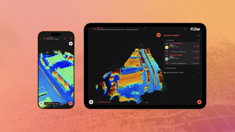 On-site point cloud processing on iPad and iPhone – Aerial Precision